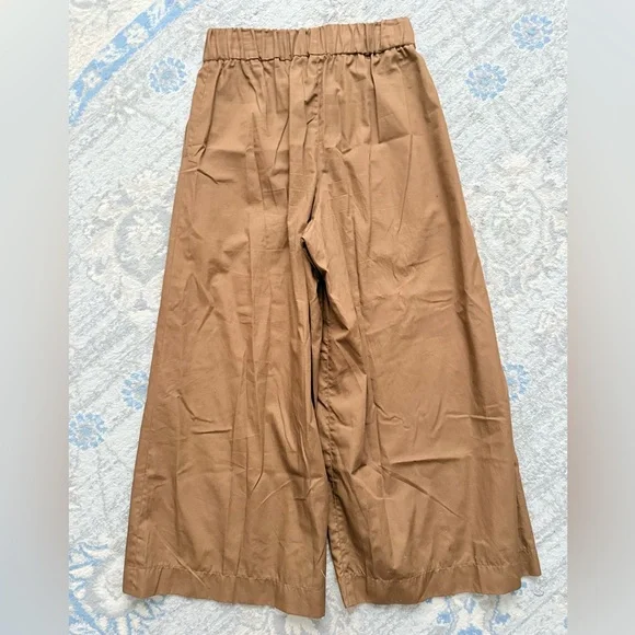 SPRWMN Espresso Cotton Poplin Culotte Pants - Picture 7 of 12